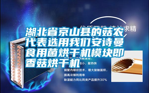 湖北省京山县的菇农代表选用好色直播下载好色直播下载食用菌烘干机模块即香菇烘干机