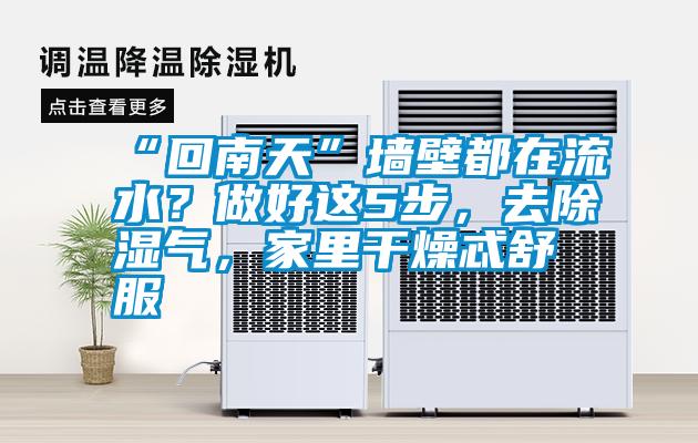 “回南天”墙壁都在流水？做好这5步，去除湿气，家里干燥忒舒服