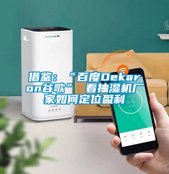 借鉴：“百度Dekaron谷歌” 看抽湿机厂家如何定位盈利