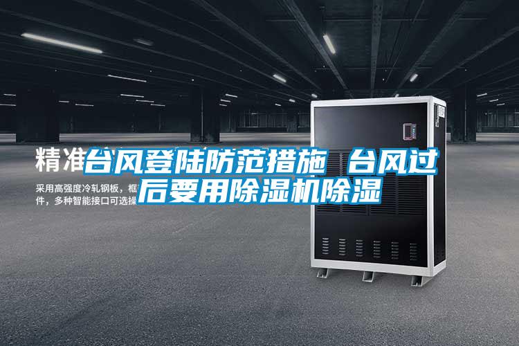 台风登陆防范措施 台风过后要用好色先生污污版除湿