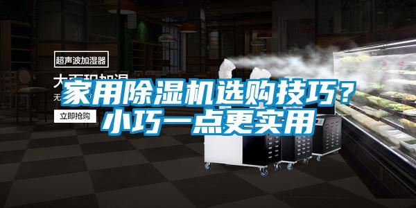 家用好色先生污污版选购技巧？小巧一点更实用