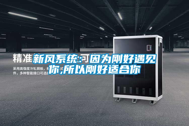 新风系统：因为刚好遇见你,所以刚好适合你