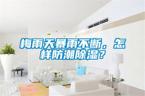 梅雨天暴雨不断，怎样防潮除湿？