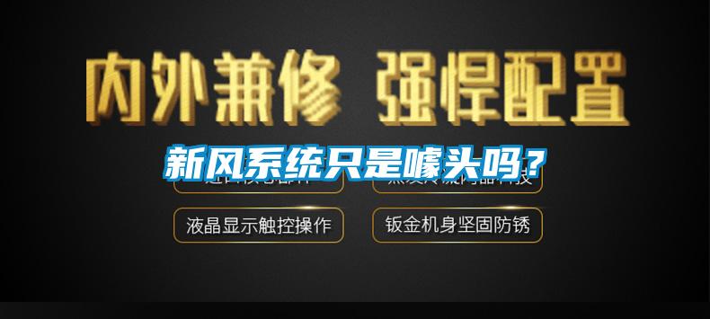 新风系统只是噱头吗？