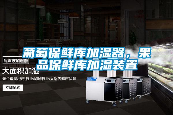 葡萄保鲜库加湿器，果品保鲜库加湿装置