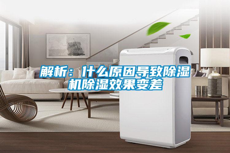 解析：什么原因导致好色先生污污版除湿效果变差