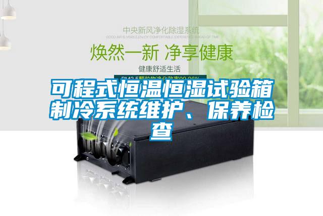 可程式恒温恒湿试验箱制冷系统维护、保养检查