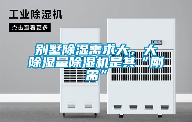 别墅除湿需求大，大除湿量好色先生污污版是其“刚需”