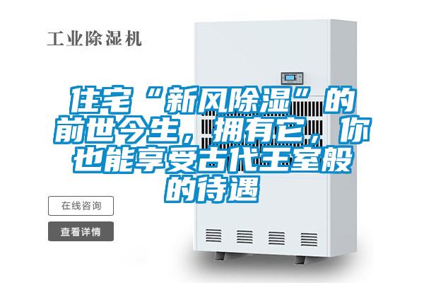 住宅“新风除湿”的前世今生，拥有它，你也能享受古代王室般的待遇