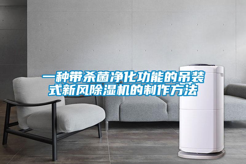 一种带杀菌净化功能的吊装式新风好色先生污污版的制作方法