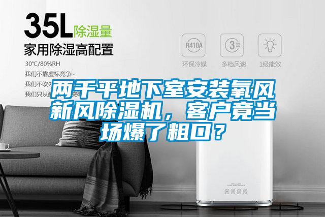 两千平地下室安装氧风新风好色先生污污版，客户竟当场爆了粗口？