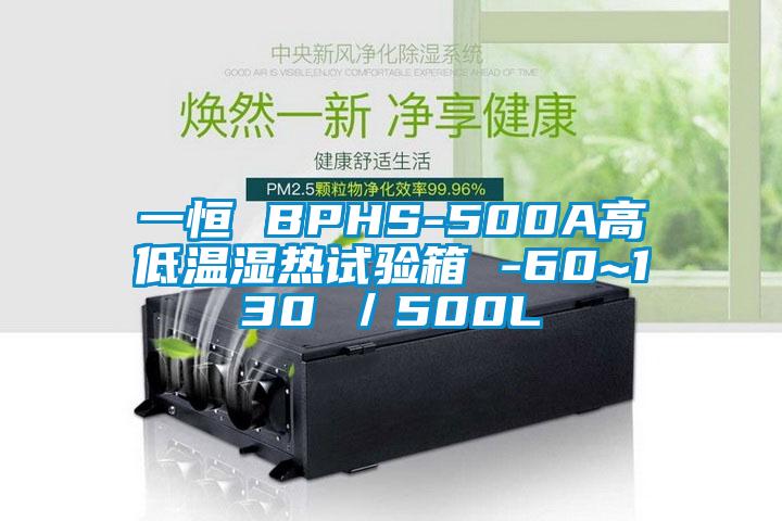 一恒 BPHS-500A高低温湿热试验箱 -60~130℃/500L