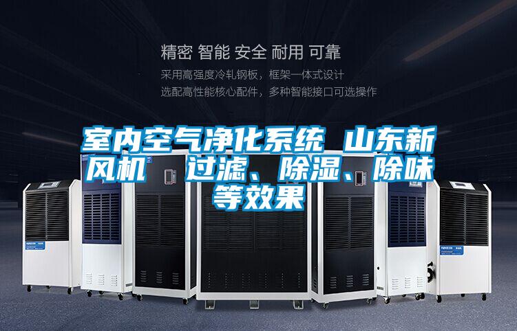 室内空气净化系统 山东新风机  过滤、除湿、除味等效果