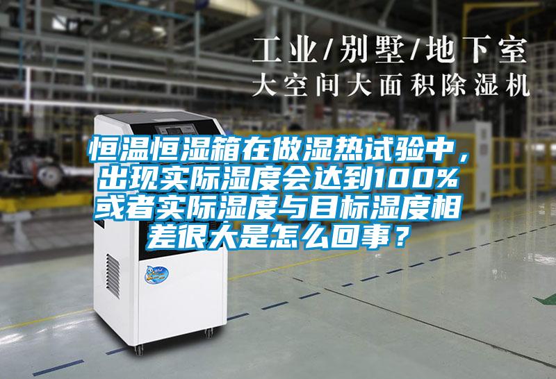 恒温恒湿箱在做湿热试验中，出现实际湿度会达到100%或者实际湿度与目标湿度相差很大是怎么回事？