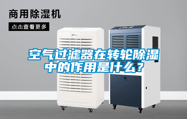 空气过滤器在转轮除湿中的作用是什么？
