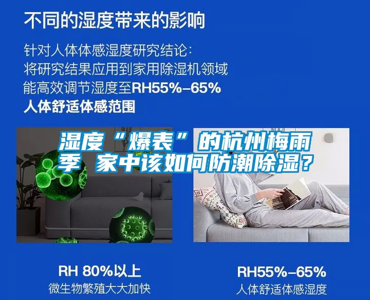 湿度“爆表”的杭州梅雨季 家中该如何防潮除湿？