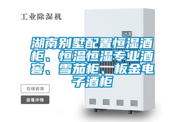 湖南别墅配置恒湿酒柜、恒温恒湿专业酒窖、雪茄柜、板金电子酒柜