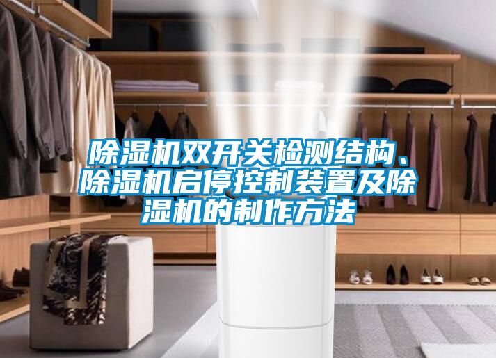 好色先生污污版双开关检测结构、好色先生污污版启停控制装置及好色先生污污版的制作方法