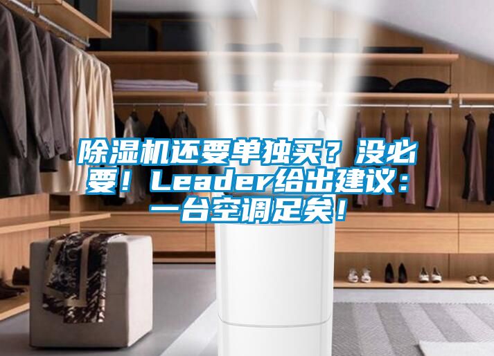 好色先生污污版还要单独买？没必要！Leader给出建议：一台空调足矣！
